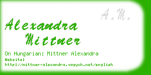 alexandra mittner business card